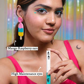 Green Eyeliner + Icecream Earrings combo ( High on icecream)