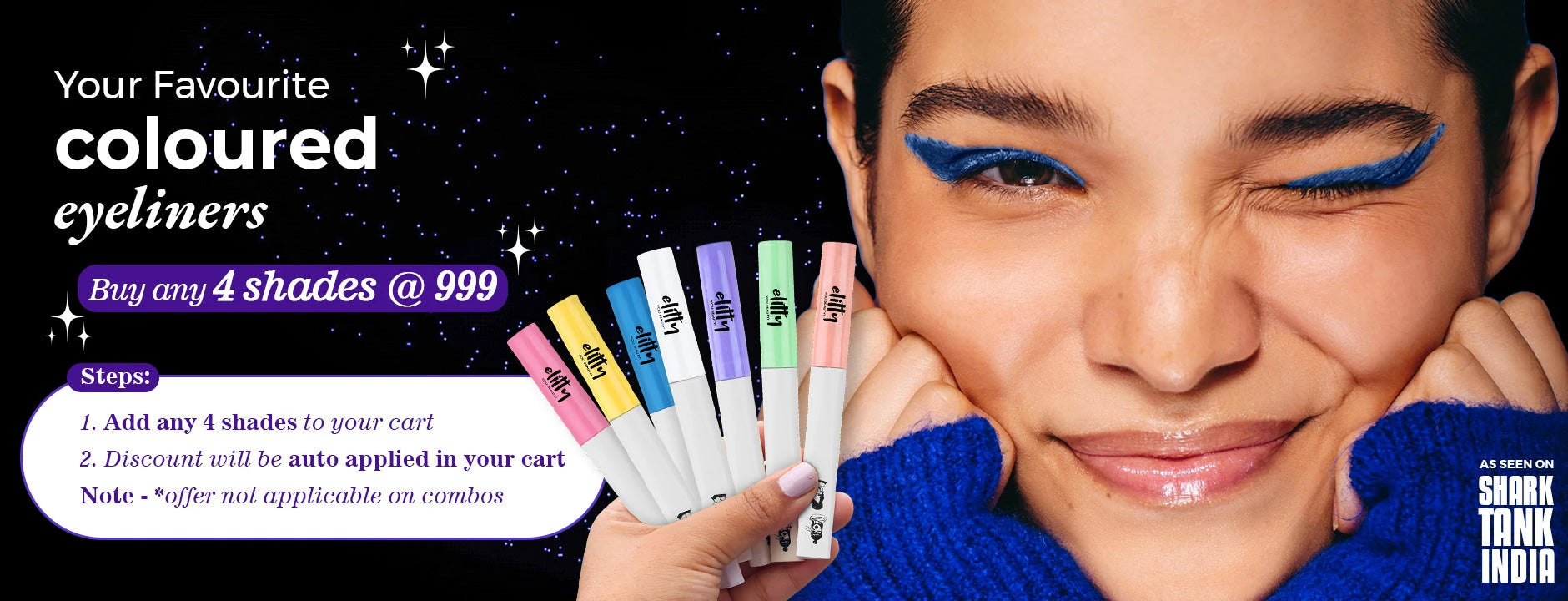 4 Coloured Eyeliners @ 999