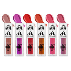 Matte Max- Pack of 6 Velvet Finish Transerproof Lipsticks