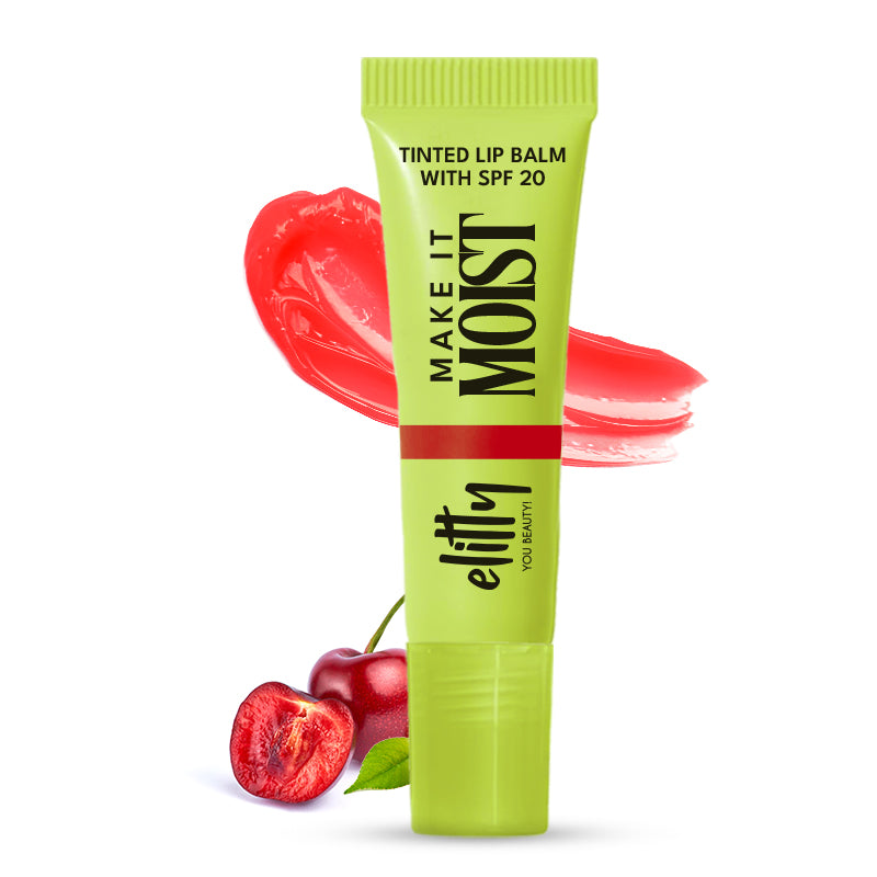 Strawberry Lip Balm with cute Keychain -  Infused with Peptides