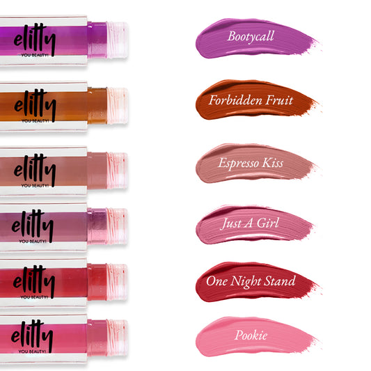 Matte Max- Pack of 6 Velvet Finish Transerproof Lipsticks