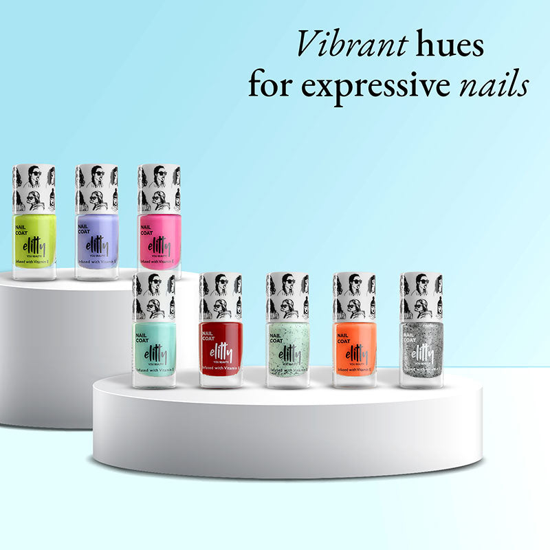 Elitty Nail Polish Combo -Elegant Eight  -Pack of 8