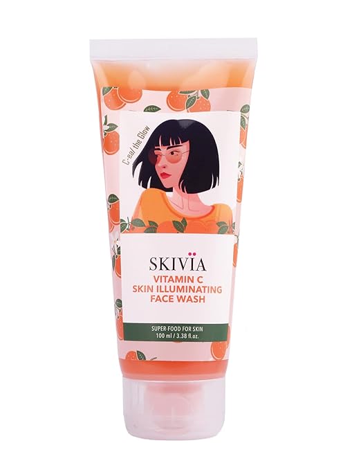 Skivia Vitamin C Glowy Glass Skin Face Wash - 100 ml