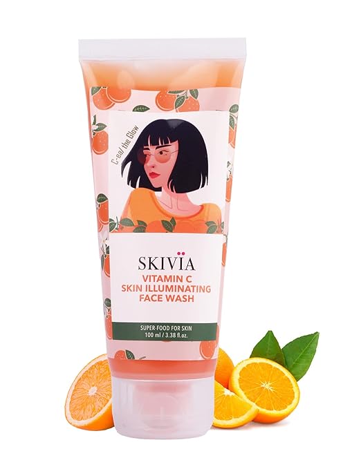 Skivia Vitamin C Glowy Glass Skin Face Wash - 100 ml