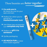 Santorini Blue Eyeliner + Quirky "EXTRA" Earrings