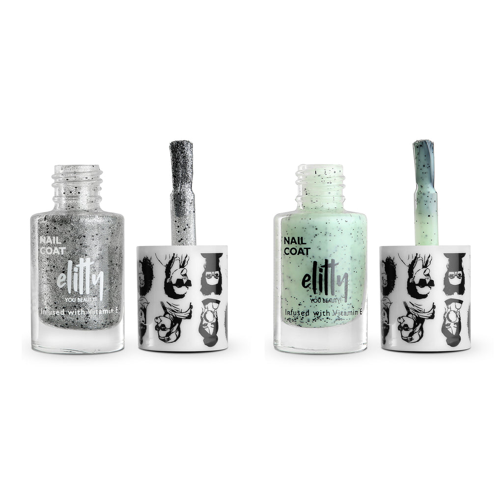 Elitty Nail Polish Combo - Cookie - Pack of 2