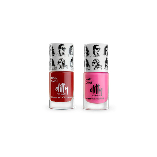 Elitty Nail Polish Combo -Trending-Pack of 2