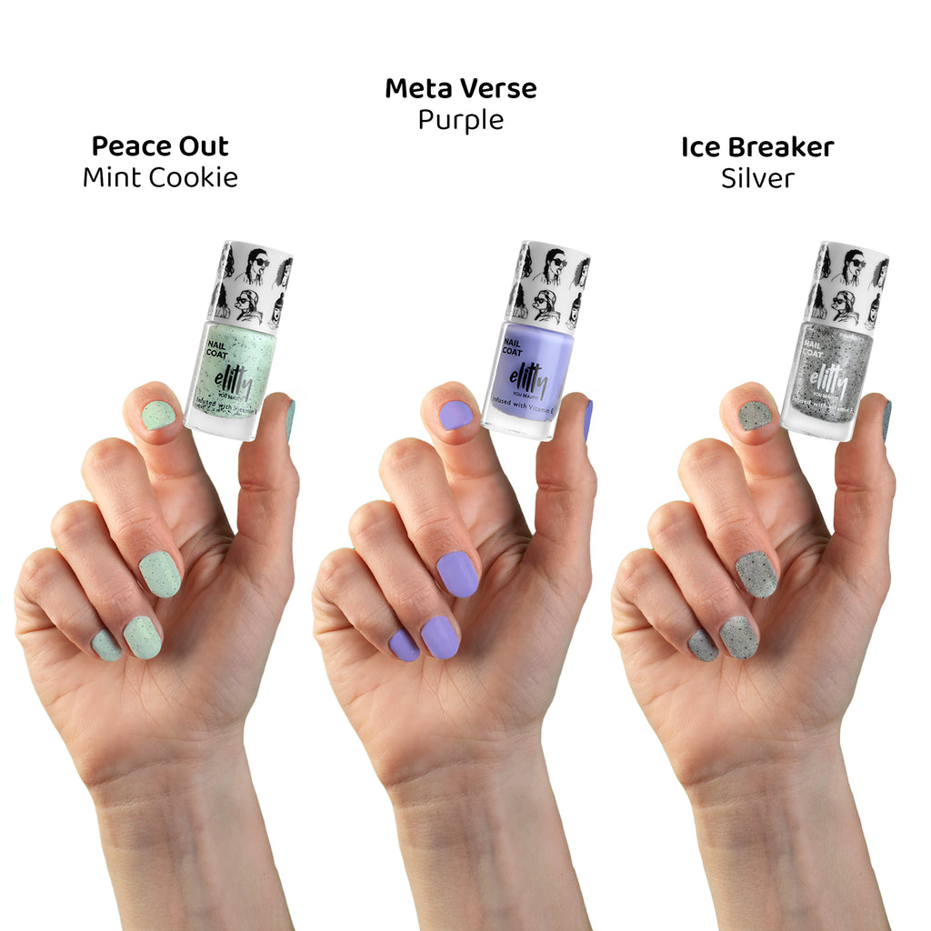 Elitty Nail Polish Combo -Busting  -Pack of 3