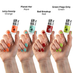 Elitty Nail Polish Combo -Slaying - Pack of 4