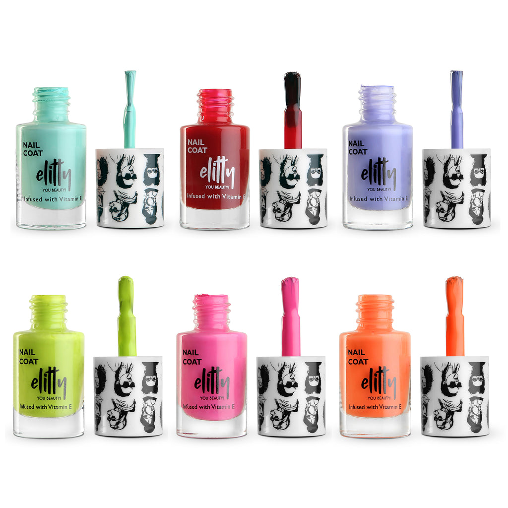 Elitty Nail Polish Combo -Thriving -Pack of 6